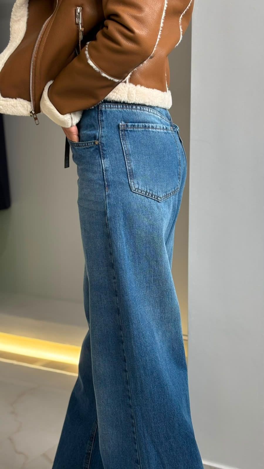 WIDE LEG TIRO ALTO RIGIDO