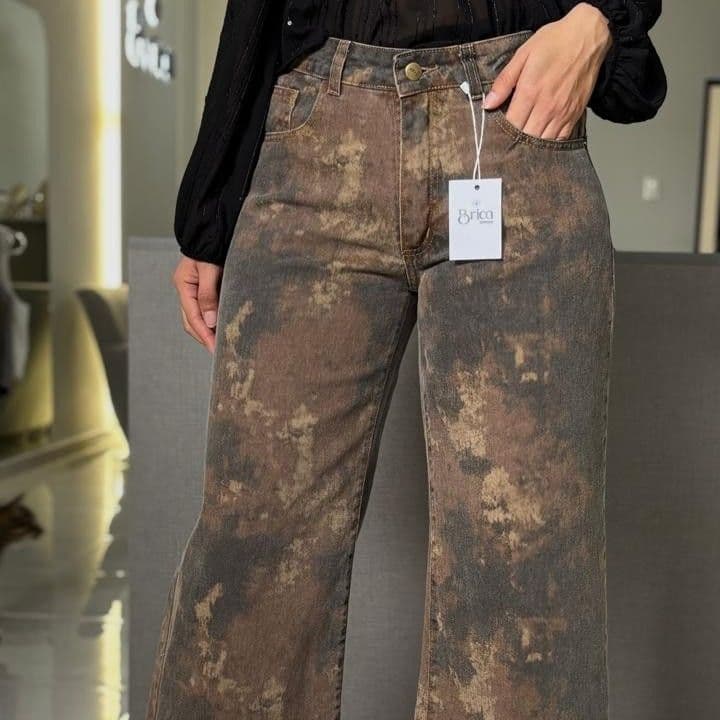 WIDE LEG BATIK NUBE CHOCO