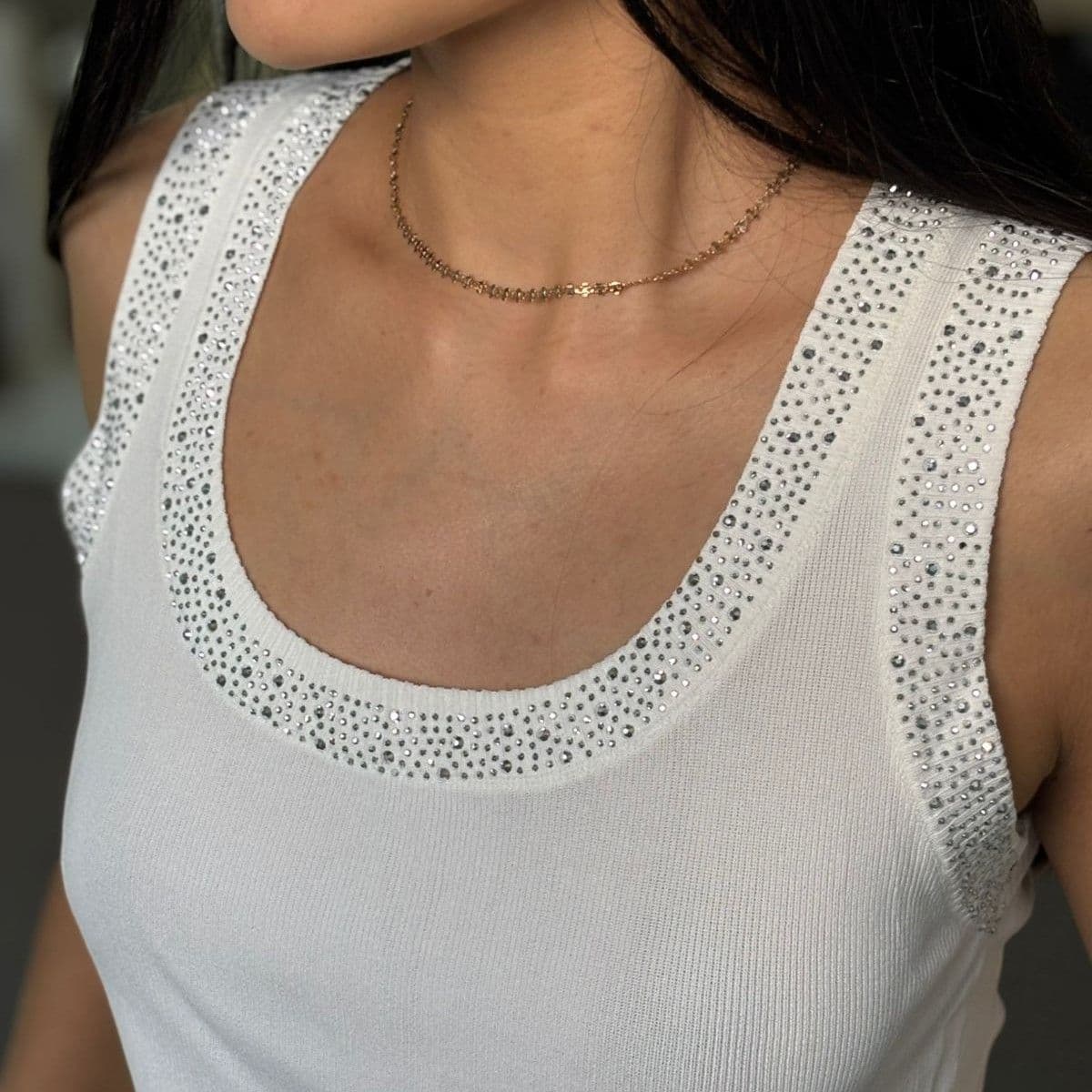 Musculosa hilo Strass