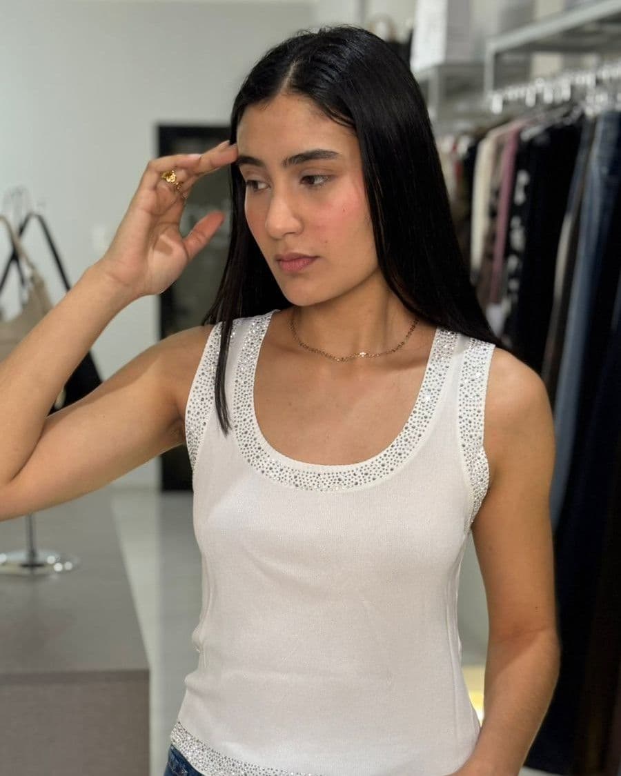 Musculosa hilo Strass