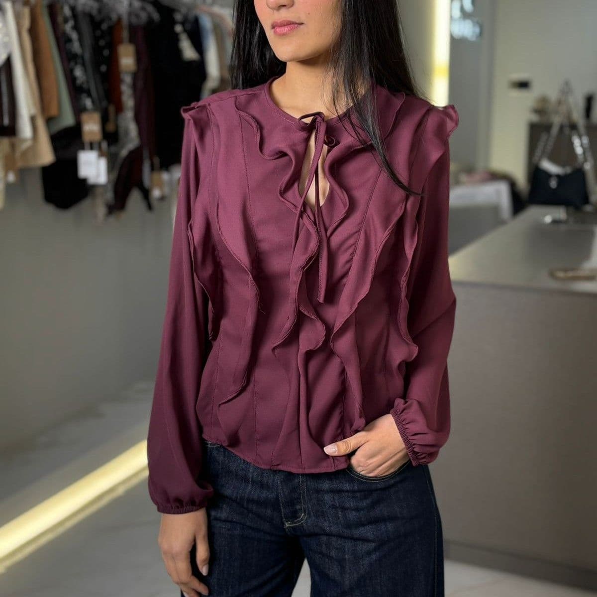Blusa volados