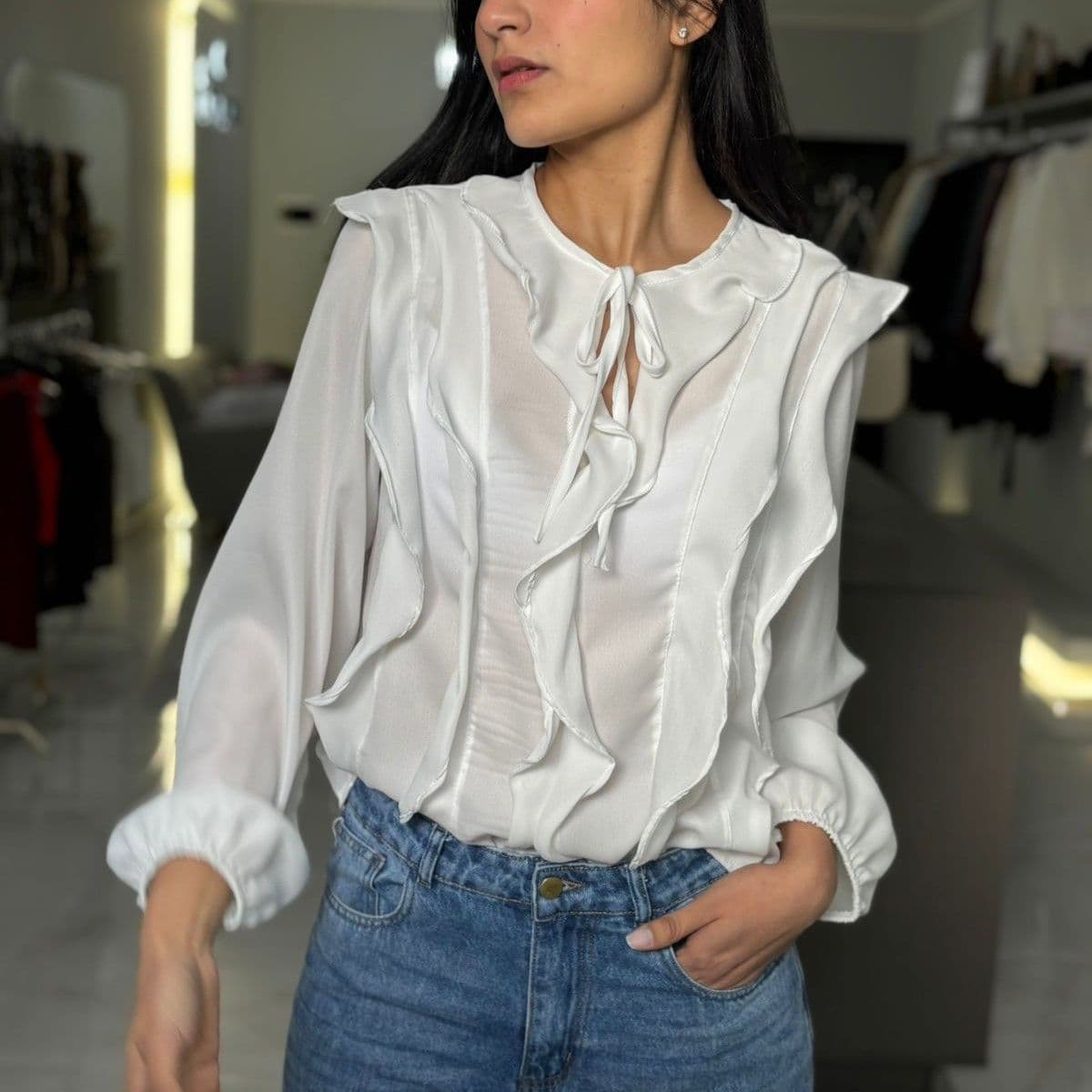 Blusa volados